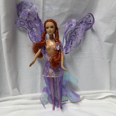 Wonder Fairy Lenara Barbie Doll Fairytopia Purple Rooted Lashes
