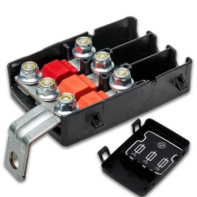 MTA MidiVAL Sicherungsverteiler 3-fach DX MIDI BF1 Streifen Sicherung 32V Halter