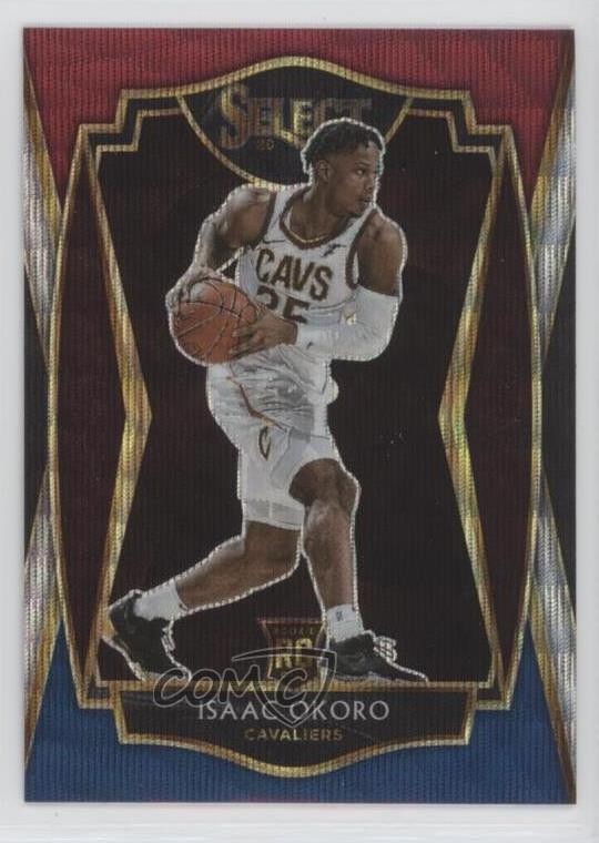 2020-21 Panini Select Premier Level Tri-Color Prizm Isaac Okoro #182 qp4