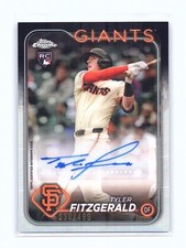 2024 Auto Refractor Tyler Fitzgerald #/499 San Francisco Giants Auto