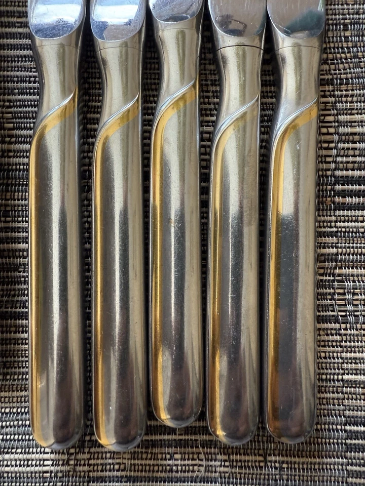 Set Of 21 WMF Cromargan STYLAR GOLD Stainless Flatware J - Image 2 of 4