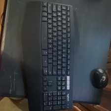 Logitech Black Standard QWERTY English Keyboard and Mouse Bundle