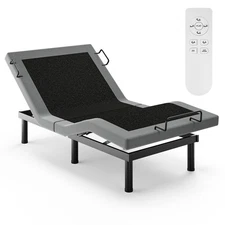 Verinch Power Adjustable Bed Frame Upgrade Metal Bed Base Remote Dual Motor TXL