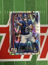 2025 Topps Chrome NFL Jaxson Dart Raywave Refractor Rc #306