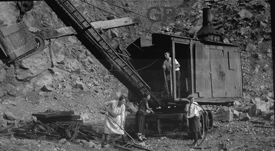 #NN8-e B&W Vintage Photo Negative-PA - Big Crane -Pennsylvania