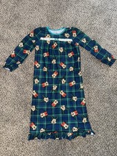 Disney Minnie Mouse Christmas Nightgown Dress Family Sleep Pajamas Size 8