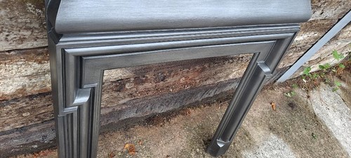 Original Antique Victorian Edwardian cast iron fireplace CAST IRON FIRE SURROUND - Picture 17 of 24