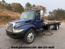 2004 International 4300 Heavy Duty Flatbed Rollback Tow Truck 428150 Miles Blue