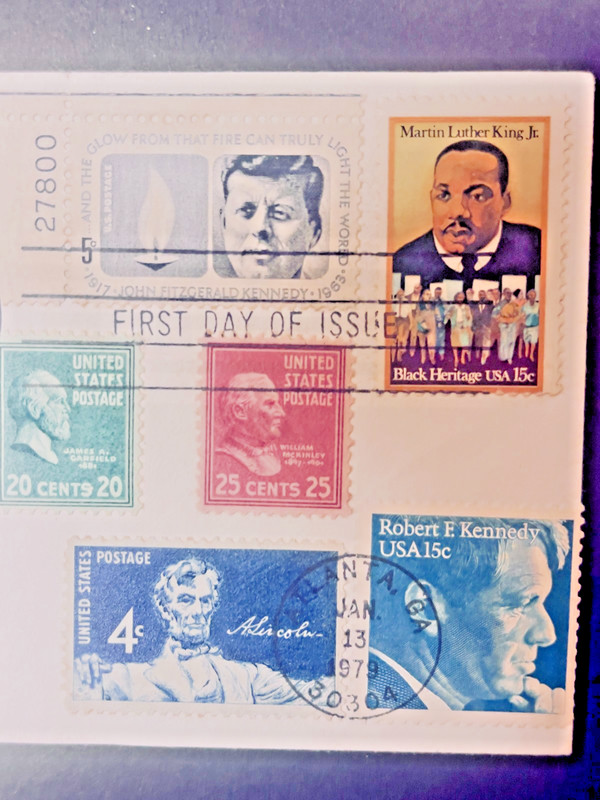 6 FDC Assassinated Presidents and MARTIN LUTHER KING Stamp Covers and Notables
