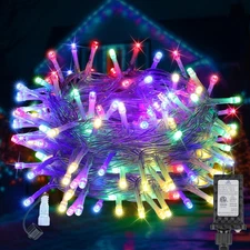 100FT 300LED Waterproof Christmas Lights with Timer and 8 Modes, Multi-Color