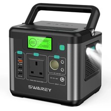 SWAREY Portable Power Station S160 222Wh 230V/600W Solar Power Generator Supply