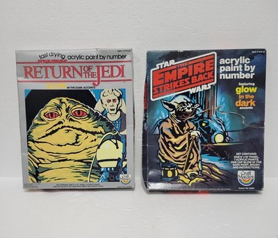 2 x Craft Master Malen nach Zahlen Star Wars Returnof Jedi und Imperium schlägt zurück.