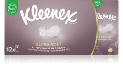 Kleenex Ultra Soft Facial Tissue Pocket Packs - Pack of 12 - New!!