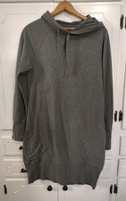 Toad&Co Hemp Organic Cotton Epiq 1/4 Zip Longsleeve Sweat Dress Outdoor Gray Med