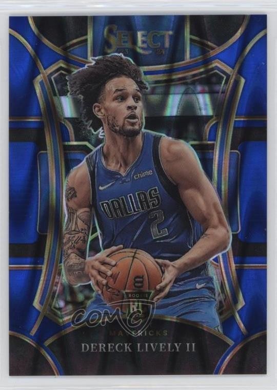 2023 Select Mezzanine Level Blue Tectonic Prizm 59/99 Dereck Lively II #313 0j99
