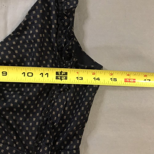 Isabel Marant Etoile Kleid Damen Größe 36 Blau Gold Leinen Rüschen Ärmellos Reißverschluss - Bild 7 von 12