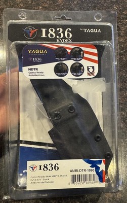Tagua I836 Kydex Optics Ready Ambidextrous Holster for S&W M&P 9 Shield Black