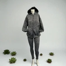 Cotton and polyester leggings and hoodie set. 2 pcs