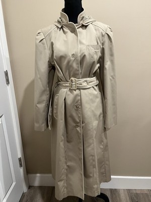 Vintage 1980s Women s Trench Cost Windy Weather Tie Belt Rain Coat
