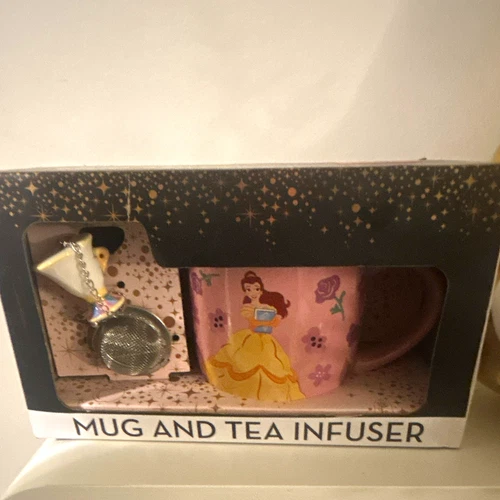 Disney Princess Belle Beauty and the Beast Mug with Tea Infuser Set