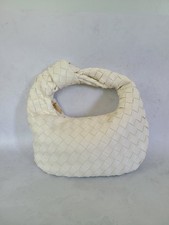White Woven Mini Handbag