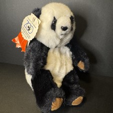 GIANT PANDA Bear Plush National Zoo K M Stuffed Animal 8 Sitting Tags Vtg