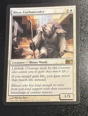 Rhox Faithmender 29/249 Core Set 2013 M13 MTG Regular | See Photos SHIPS FAST! 