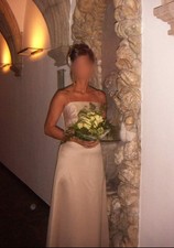 Cocktailkleid Champagner (gold creme) *Hochzeitskleid (Standesamt) * M (38) * 1x
