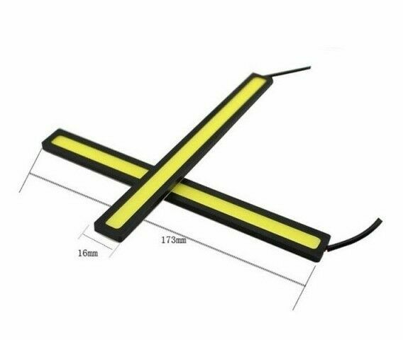 KIT Luci Diurne DRL Led Cob Faretto Auto 17cm DAYTIME BLU 12V 6W Fendinebbia - Foto 9