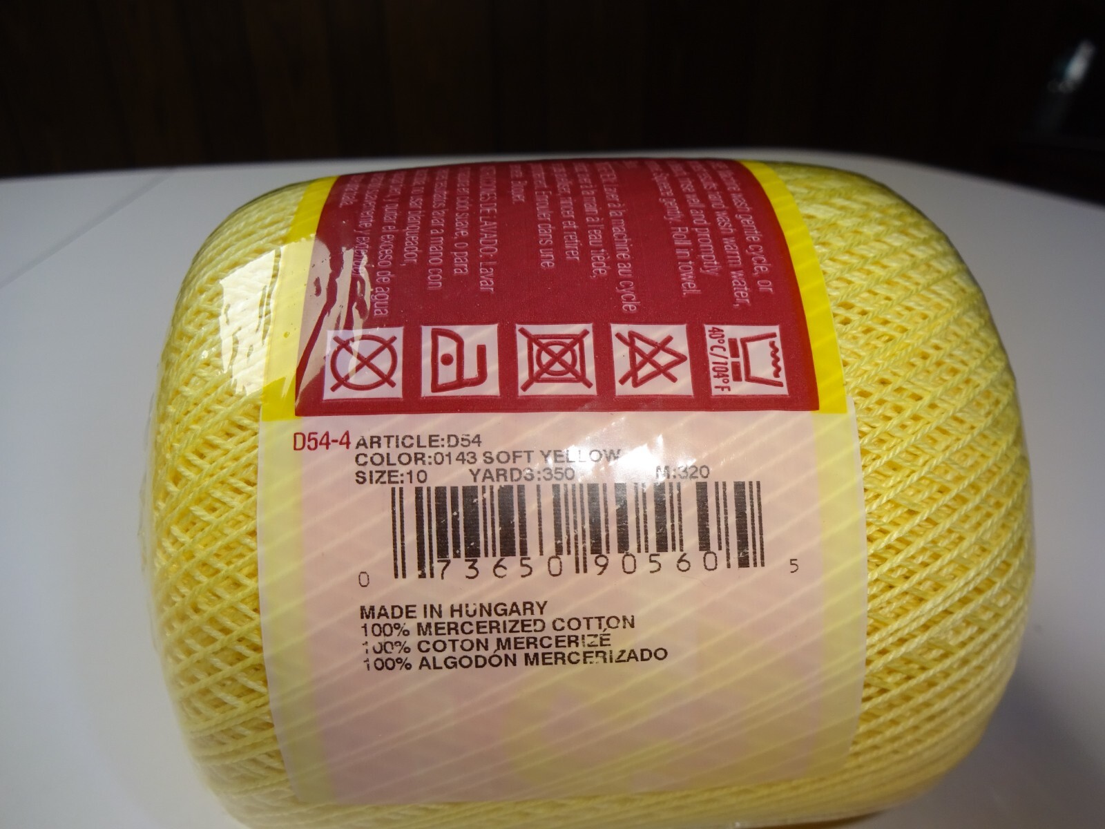 South Maid Crochet Thread Size 10 Soft Yellow 350 Yards eBay