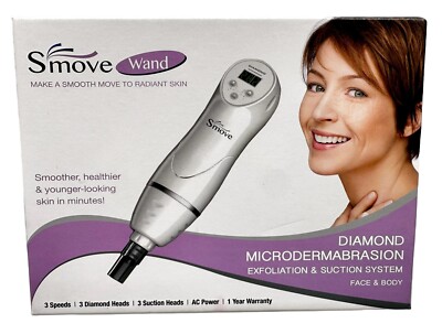 S'move Wand Diamond Microdermabrasion and Suction System : White