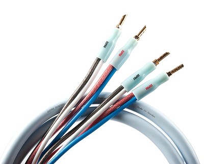 SUPRA QUADRAX 3-meter factory-terminated stereo speaker cables MADE IN SWEDEN !