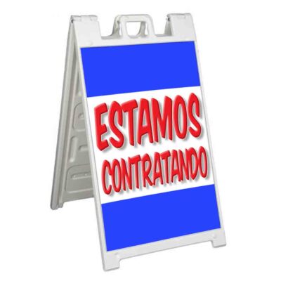 ESTAMOS CONTRATANDO Signicade 24x36 Aframe Sidewalk Sign Banner Decal HIRING