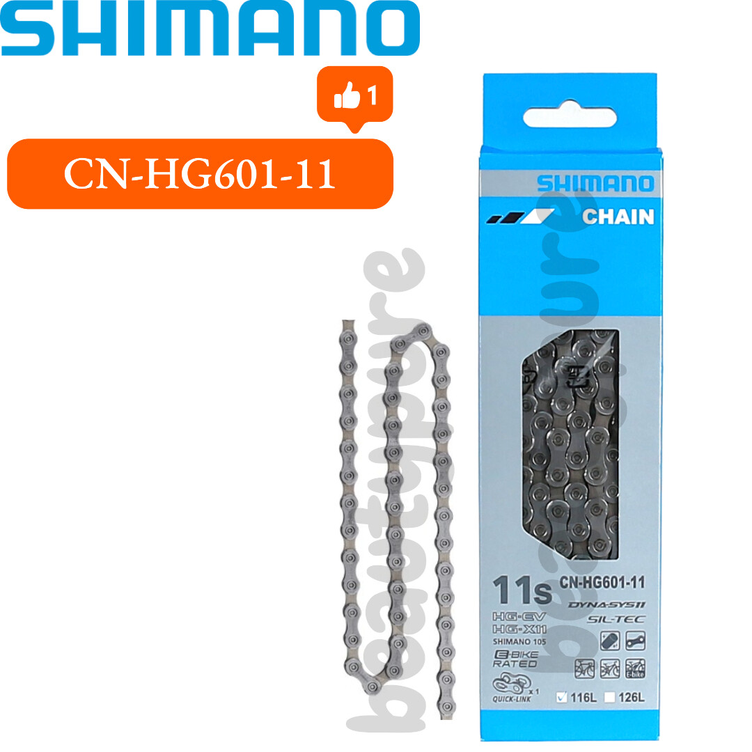 Shimano CN-HG601-11 116Links 105/SLX/E-Bike 11-speed w/Quick-Link Chain NIB