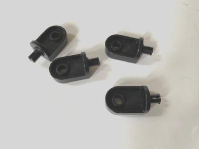 VEX Robotics Parts: 1 Pin, 1 Hole Rounded Connector, Part# 228-3943-130, 4 Pcs