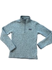 Patagonia Women Better Sweater Fleece Lined Gray Jacket Size Small 1/4 Zip