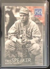 2019 Topps Baseball Tris Speaker 150 Years Greatest Players SP #d 144/299 Card