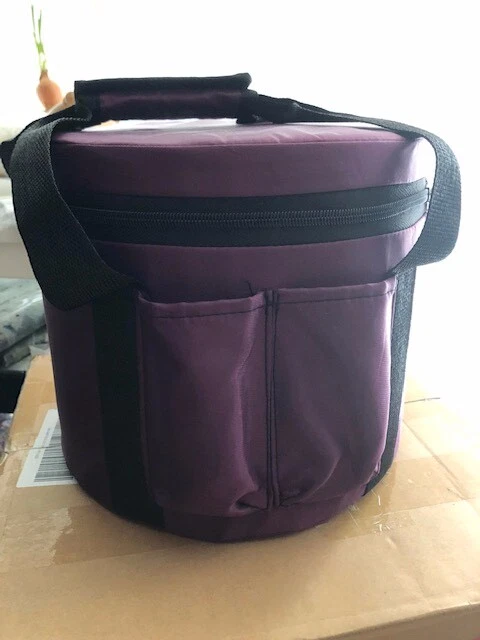 Purple Carry Travel Bag Padded Case 6/7/8 Inch Crystal Singing Bowl Transport - Image 2 of 3