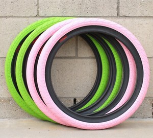 green bmx tires