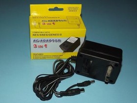 3 In 1 AC Power Adapter Cord for Nintendo NES, Super SNES, Genesis & Guarantee
