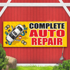 COMPLETE AUTO REPAIR Advertising Banner Vinyl Mesh Sign car service shop garage
