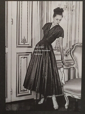 Vintage Dior Robe Femme ?VOGUE PARIS ORIGINAL #2897 DESIGNER