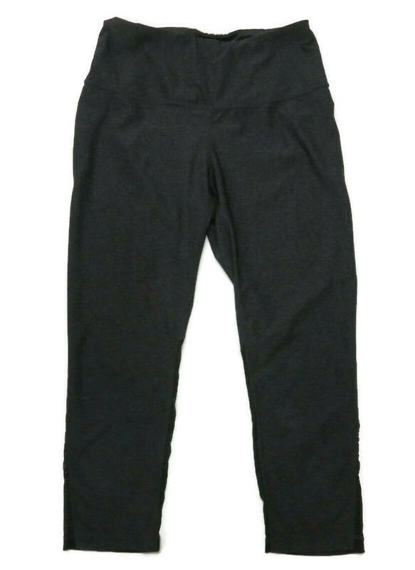 Leggings Zella Crop Yoga Gris Mujer Pequeños Capris Gimnasio Correr Entrenamiento Informal-image