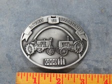 JI CASE Farmall  Model L Tractor 1987 Pewter Belt Buckle Spec Cast