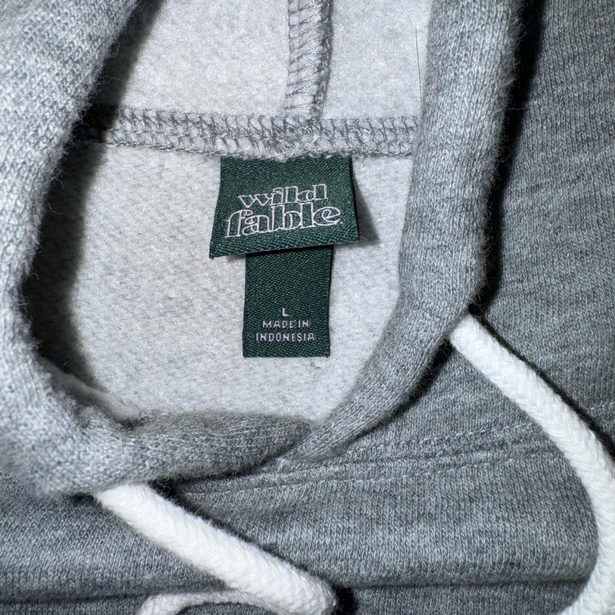 Sweat Cropé Wild Fable Gris, Femme Taille S, Manches Longues, Neuf Avec étiquette