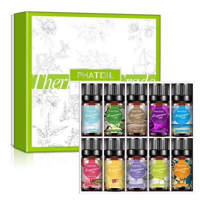 Duftöl ätherisches Öl Set (10 x 10ml )für Diffusor,Kerzen Seifenherstellung,DIY
