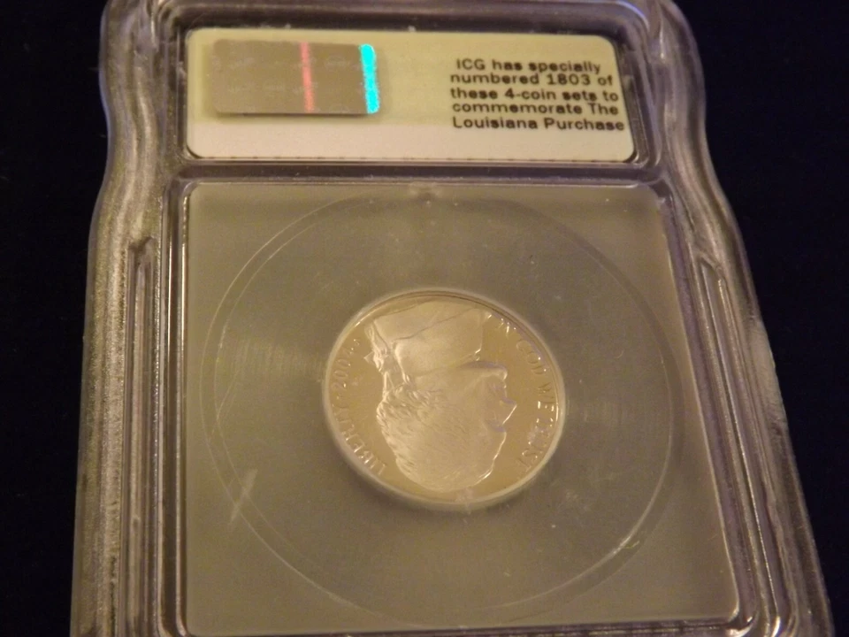 2004-S 5C Peace Medal ICG PR 70 DCAM - Image 2 of 2