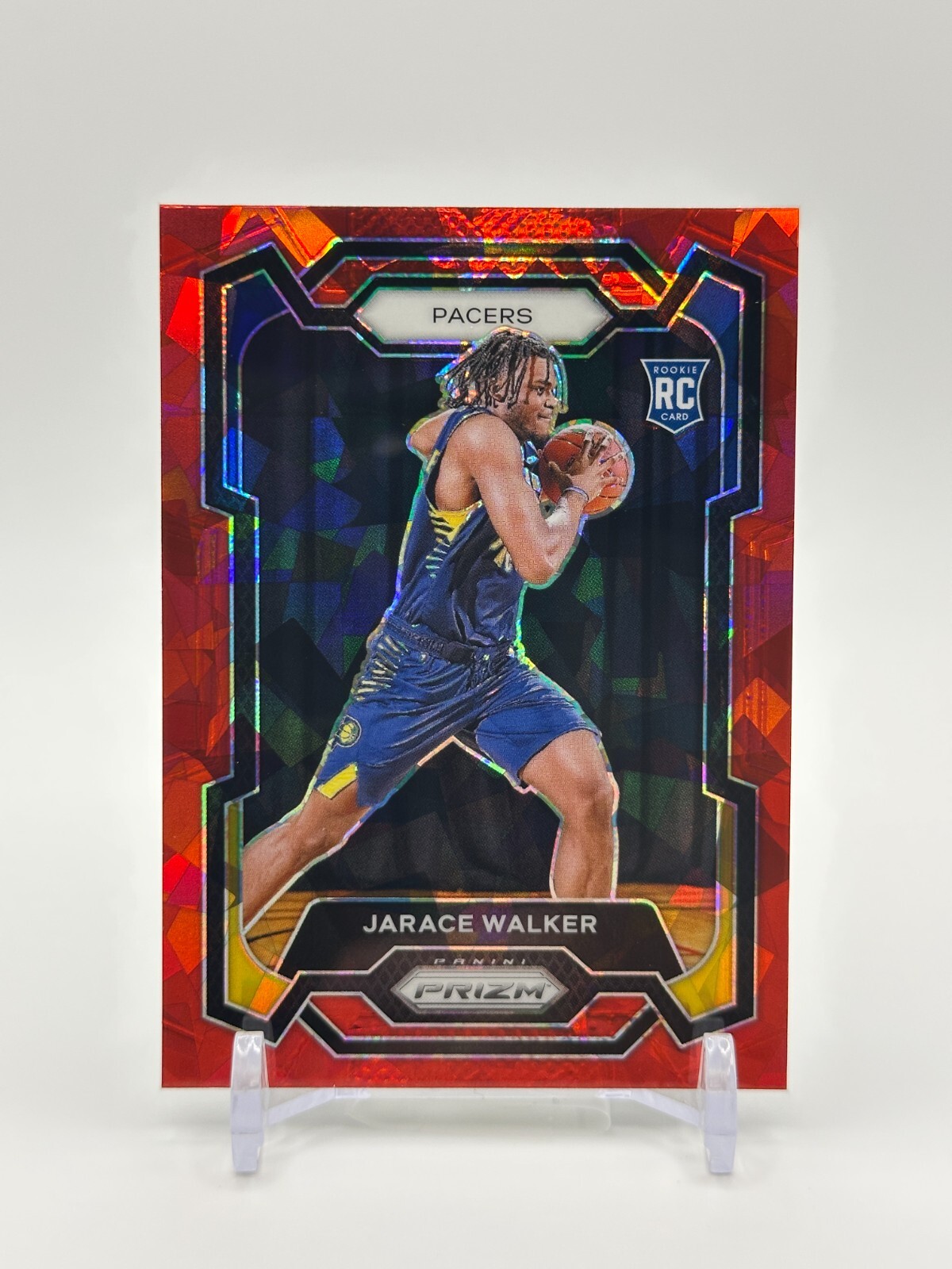 2023-24 Panini Prizm - Red Ice Prizm #168 Jarace Walker (RC)