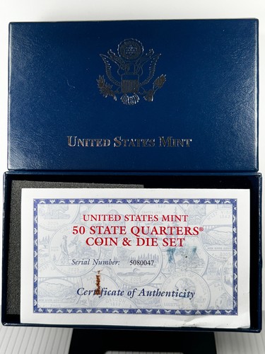 2005 D West Virginia State Quarter US Mint Coin and Die Set w/Original Box Unc. - Picture 3 of 8