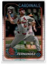 2024 TOPPS CHROME UPDATE PRISM REFRACTOR RYAN FERNANDEZ RC ST. LOUIS CARDINALS